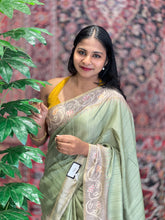 Batik Printed Semi Tussar Saree | SSN288