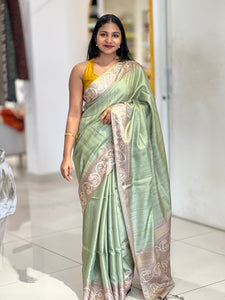 Batik Printed Semi Tussar Saree | SSN288