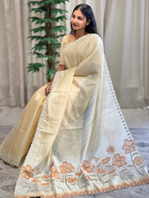 Floral Digital Print With Pitta Highlighted Silky Kota Saree | BLD1353
