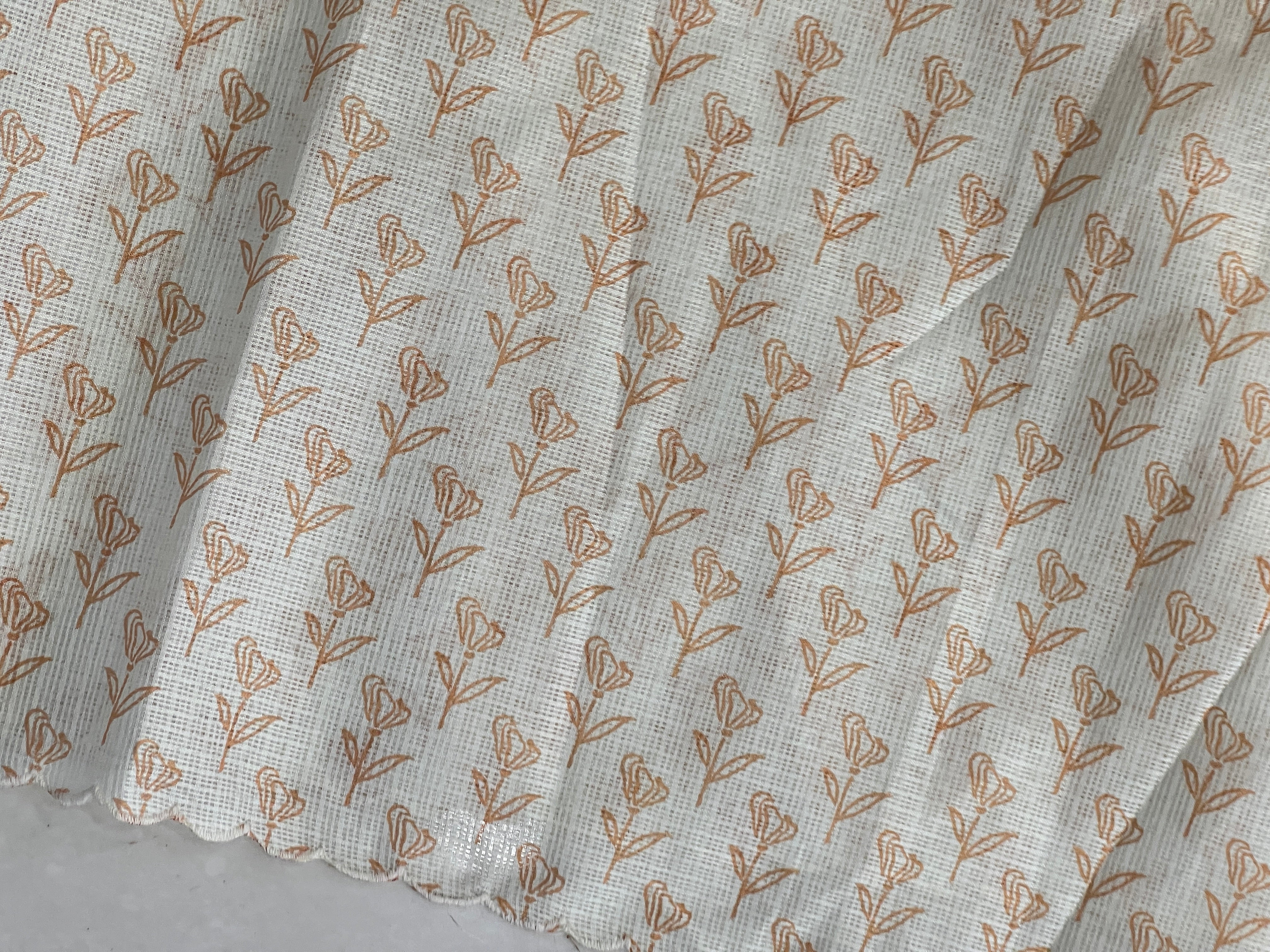 Floral Digital Print With Pitta Highlighted Silky Kota Saree | BLD1353