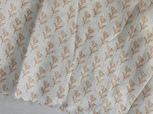 Floral Digital Print With Pitta Highlighted Silky Kota Saree | BLD1353