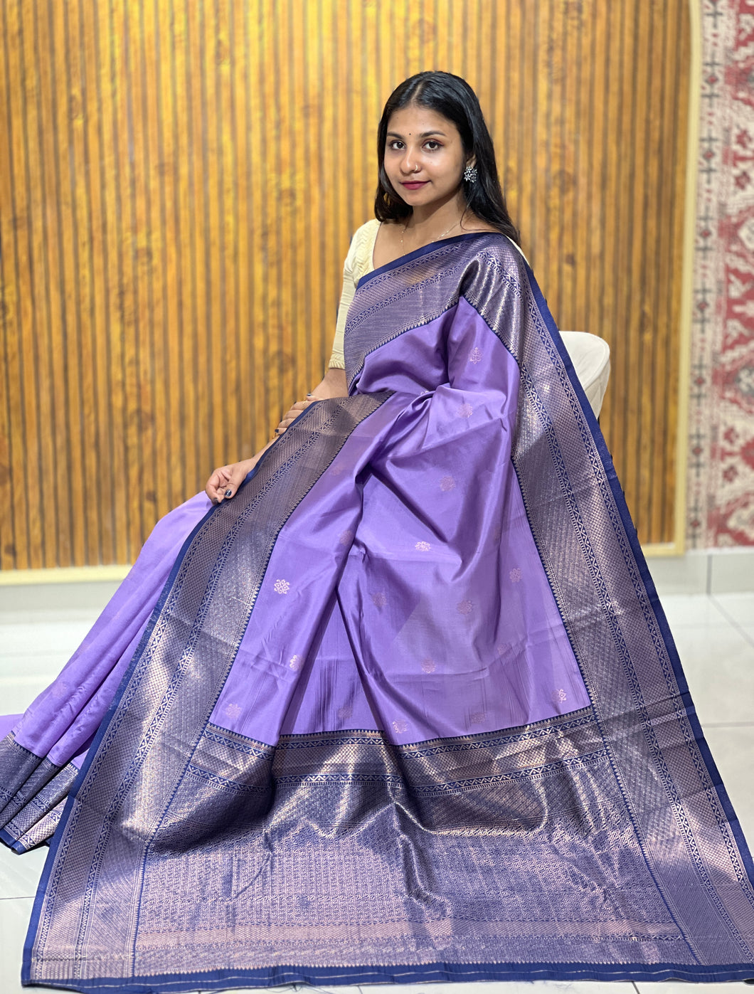 Traditional Zari Woven Semi Silk Saree | KAC140