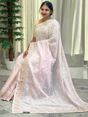 Point Embroidery Silky Kota Saree | BLD1309