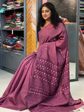 Hand Embroidery Pattern Semi Tussar Saree | BLD230