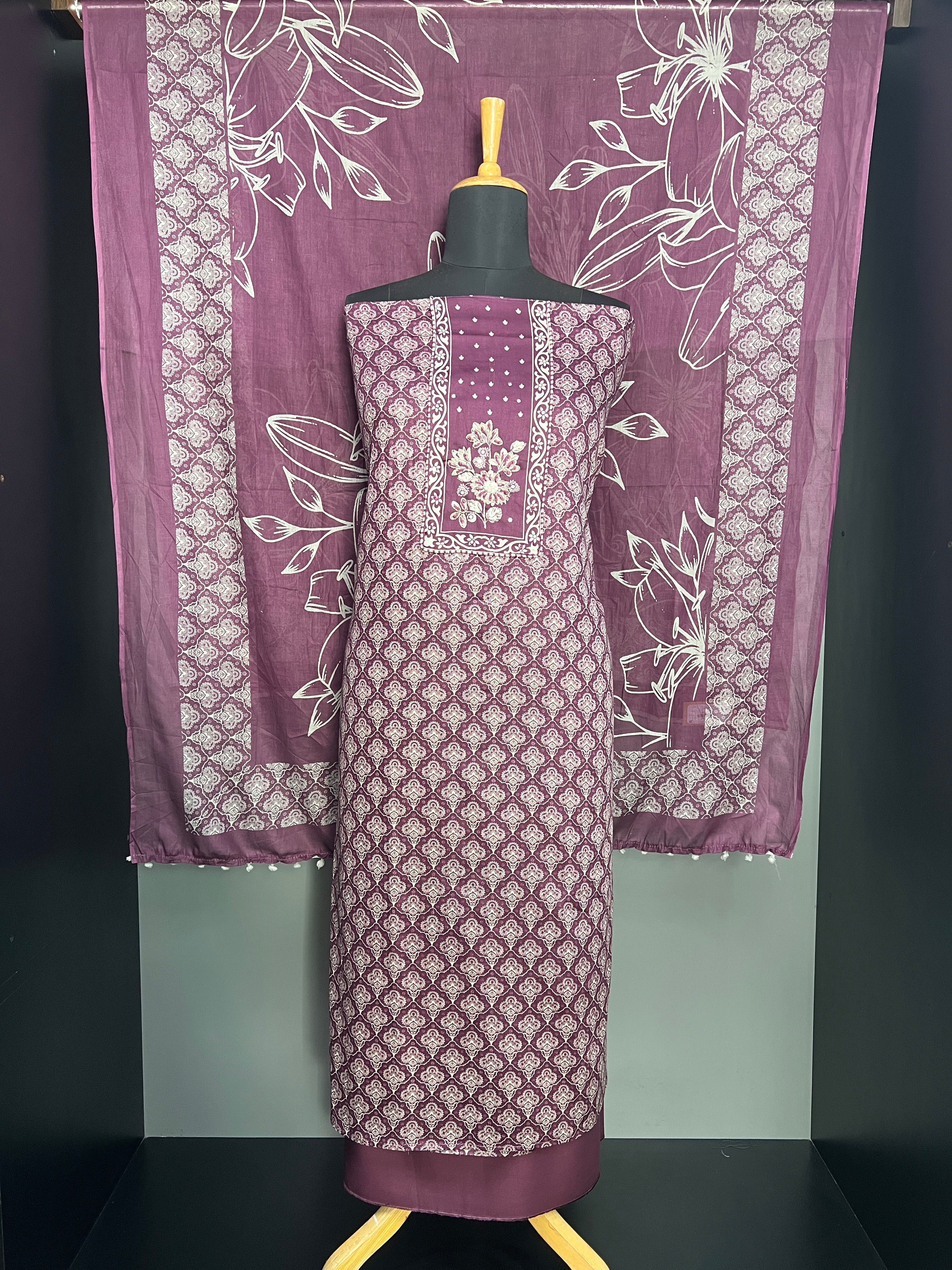 Floral Printed Cotton Salwar Set | SW2321