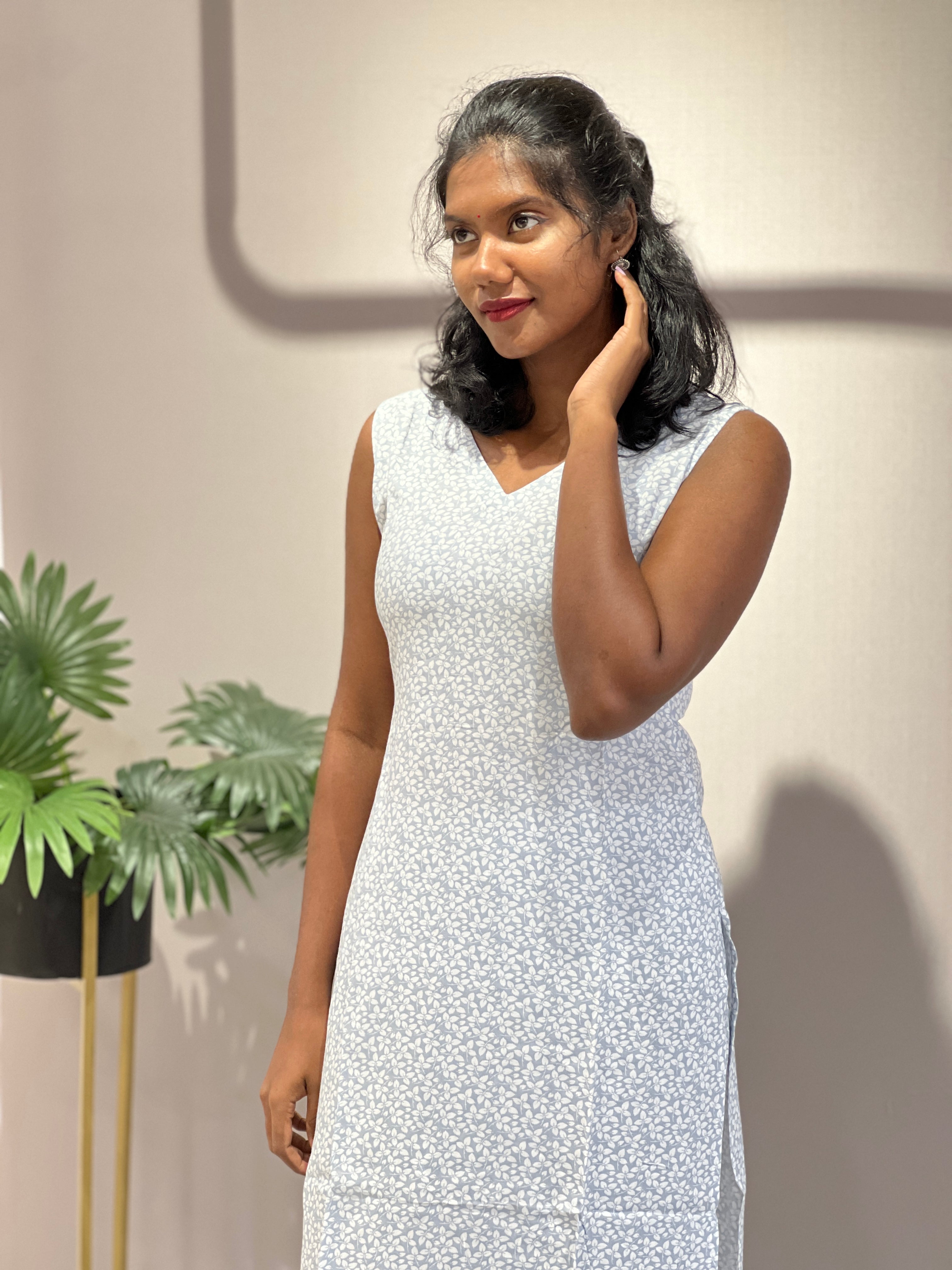 Screen Printed Rayon Kurta Top & Bottom | SJL103