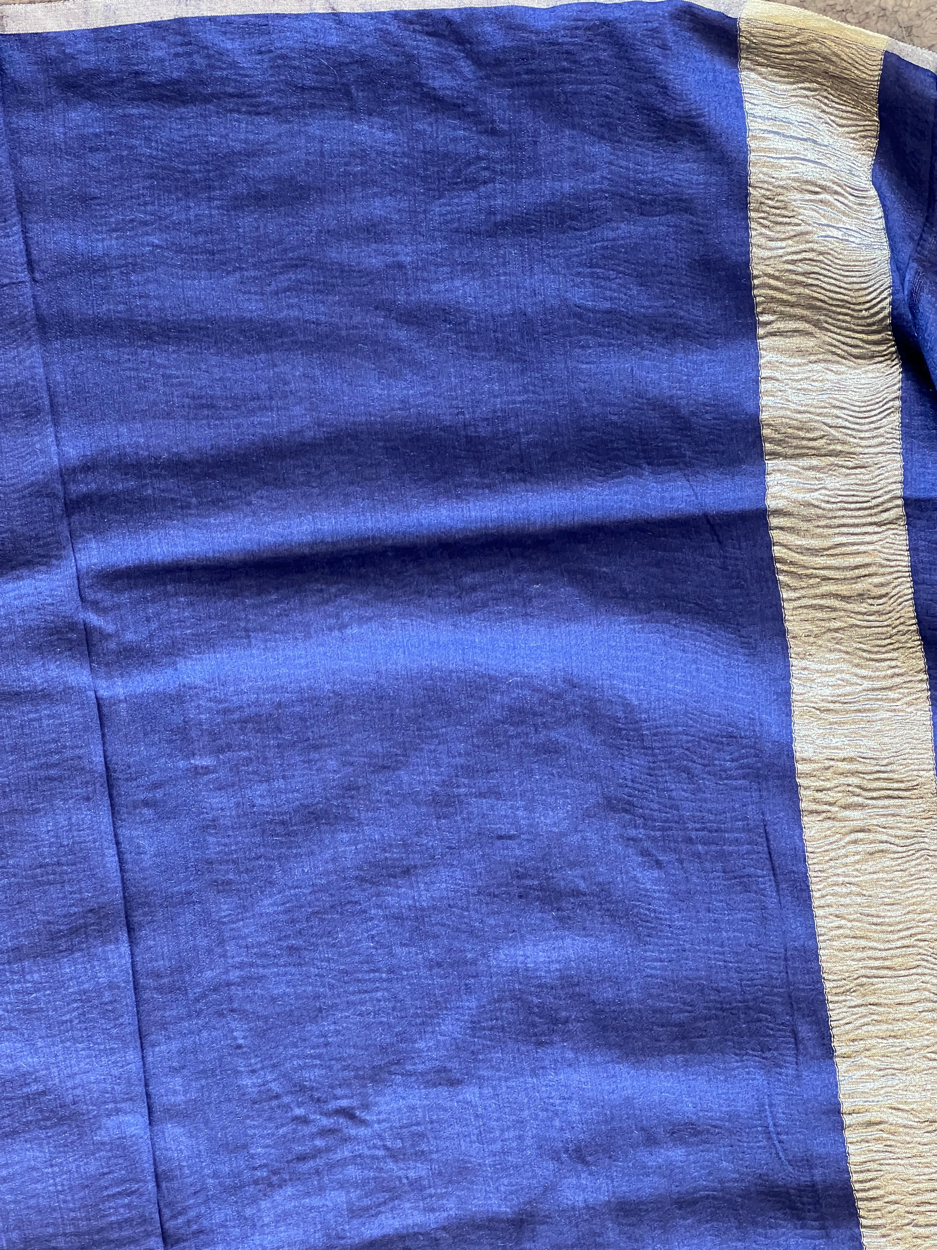 Polka Weaved Muga Tussar Banarasi Saree | FC183