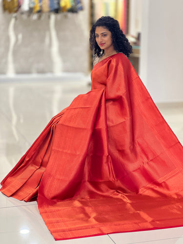 Diagonal Weaving Pattern Kanchipuram Saree | HH123