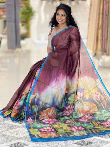 Hand Painted Tussar Kota Saree | SBS941