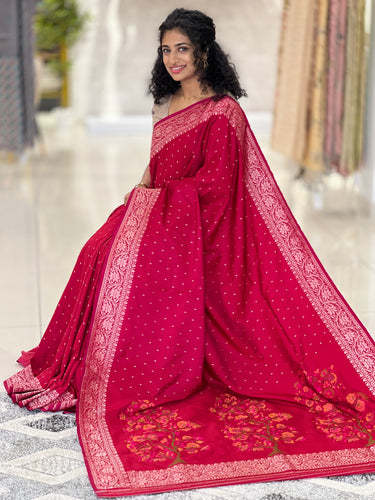 Banarasi Weaving Kathan Silk Finish Saree | YNG363