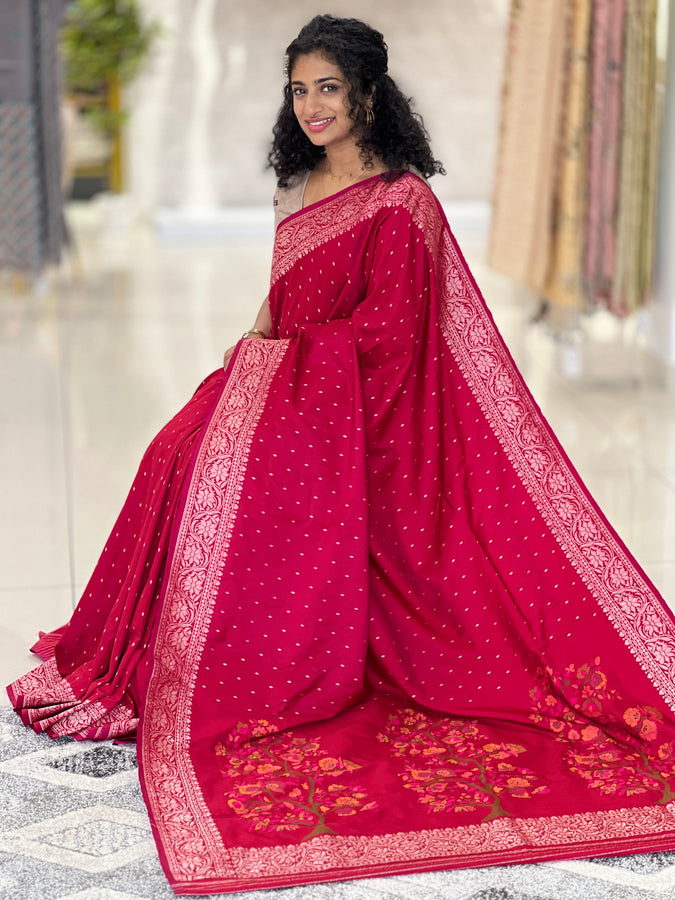 Banarasi Weaving Kathan Silk Finish Saree | YNG363