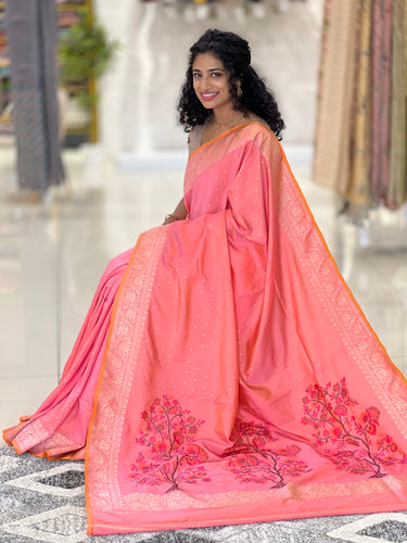Banarasi Weaving Kathan Silk Finish Saree | YNG364