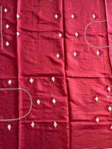Embroidery With Tie & Dye Detailed Pure Tussar Saree | RGD696