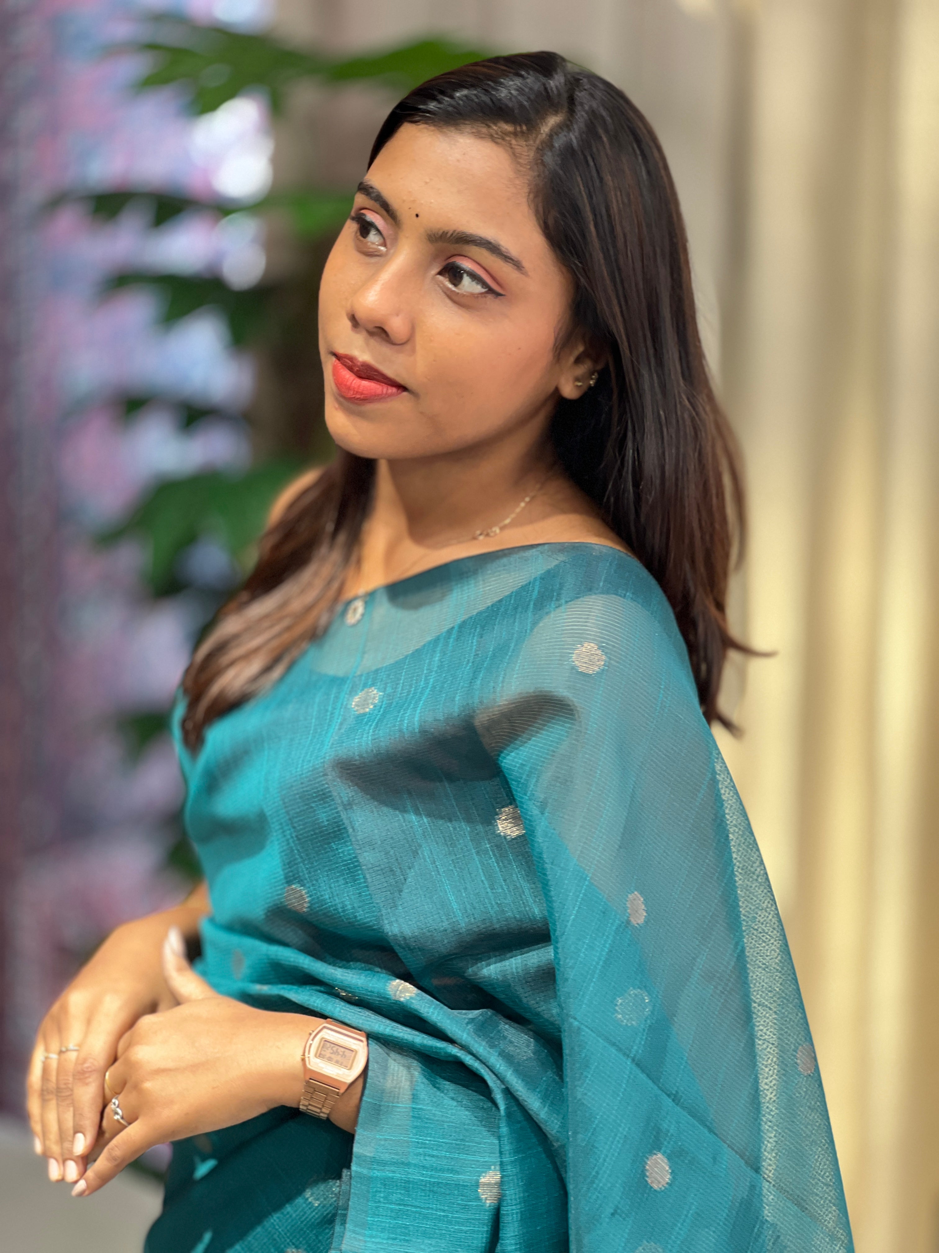 Zari Woven Semi Silk Saree | YNG1005