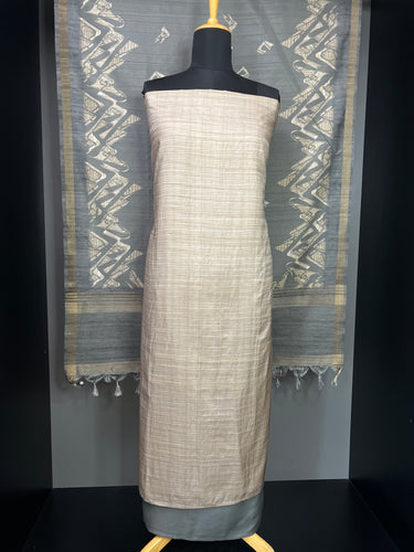 Self Weaving Patterned Tussar Finish Salwar Set | SP116