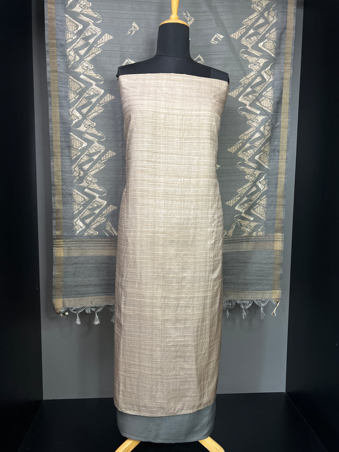 Self Weaving Patterned Tussar Finish Salwar Set | SP116