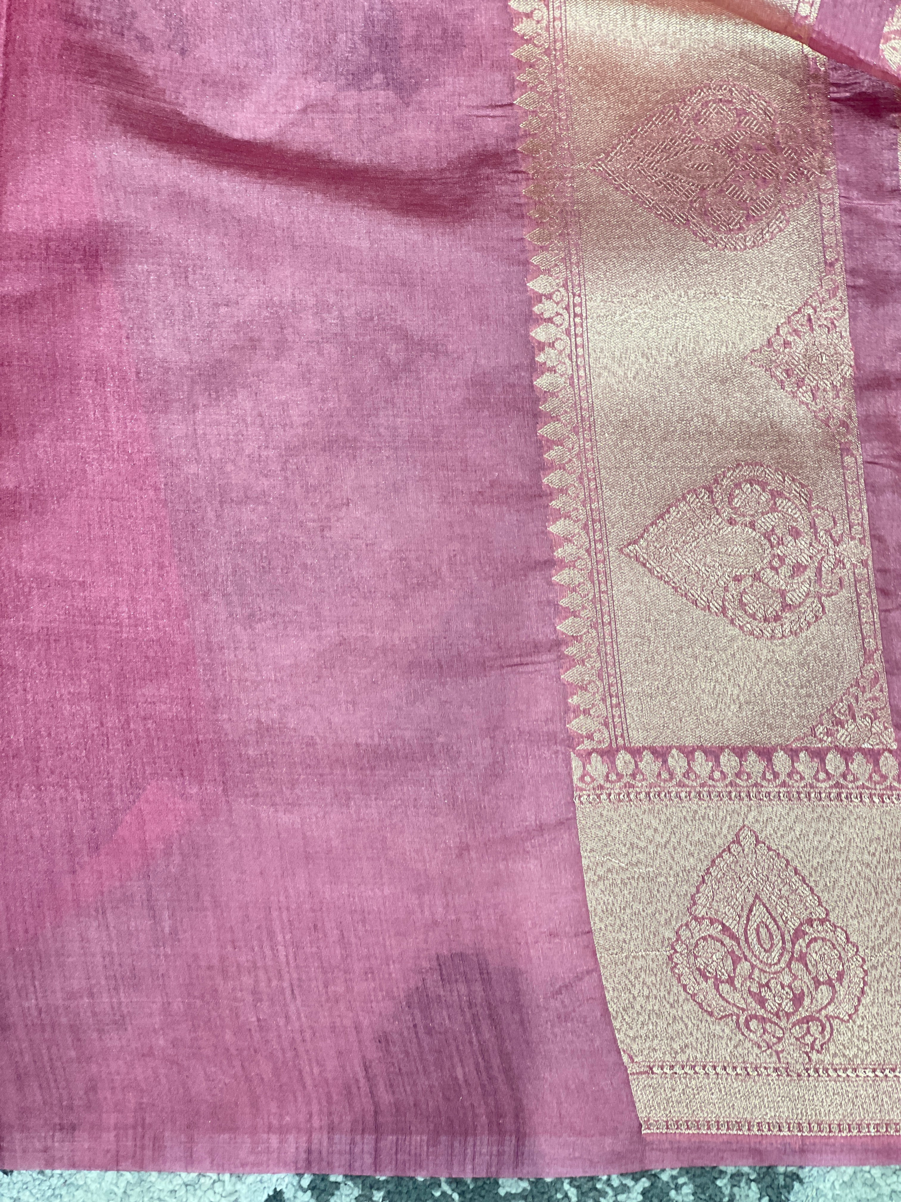 Floral Jaal Patterned Semi Banarasi Saree | NN471