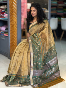 Screen Printed Chanderi Saree | SMC102