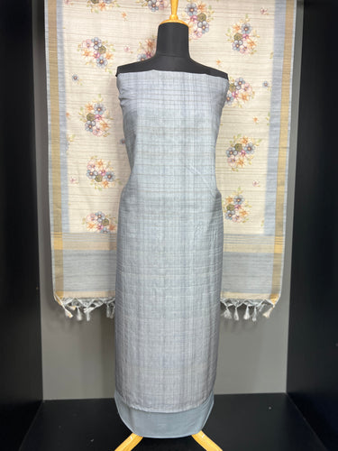 Self Weaving Patterned Semi Tussar Salwar Set | SP203