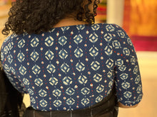 Block Print With Kantha Detailed Cotton Stitched Blouse | IT140