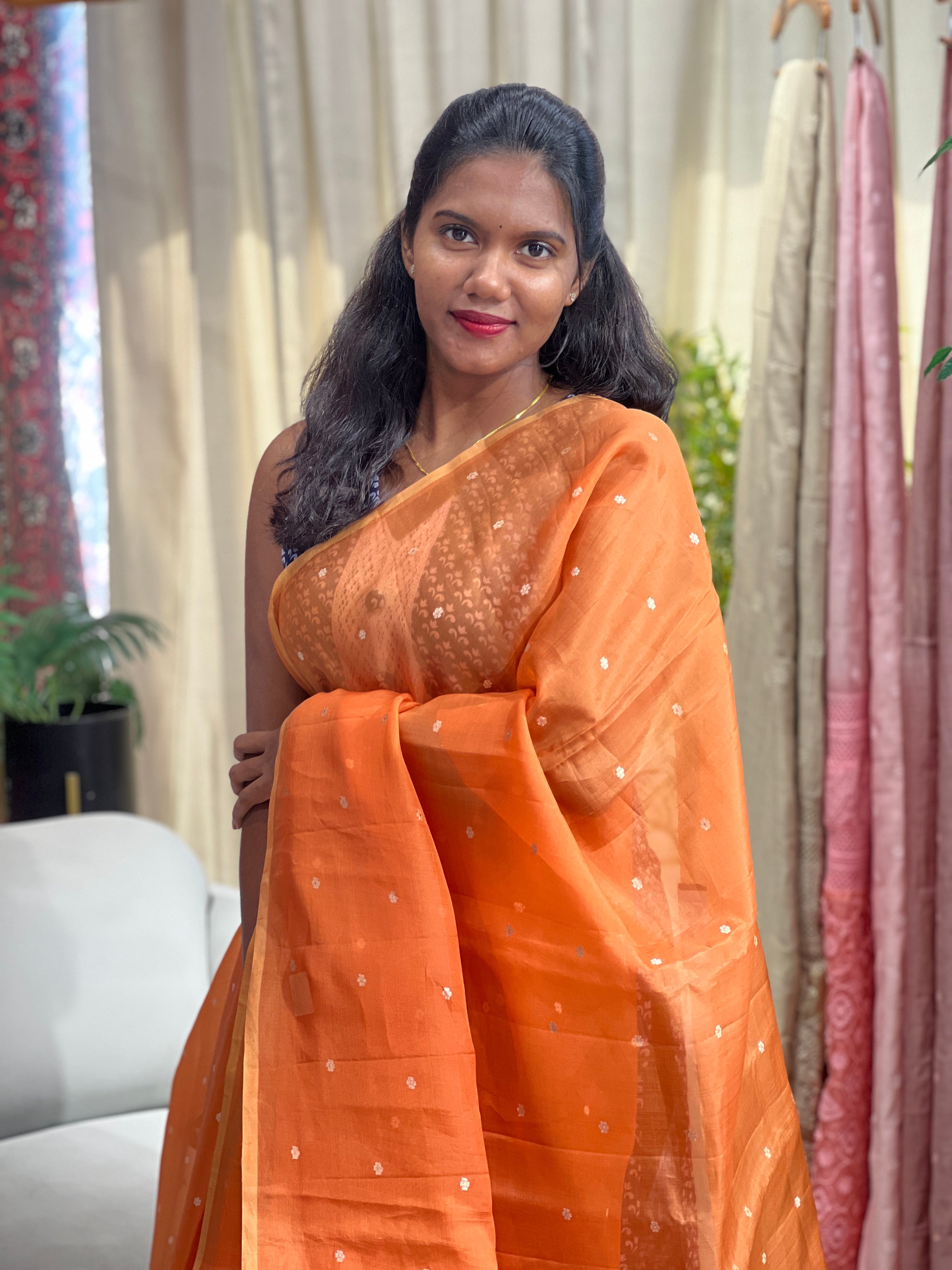 Banarasi Weaving Buta Pattern Organza Saree |FC189