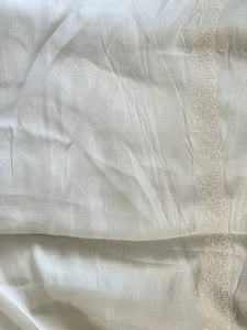 Point Embroidery Detailed Tussar Finish Saree | SUN342