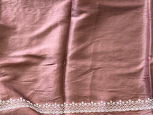 Point Embroidery Detailed Tussar Finish Saree | SUN346
