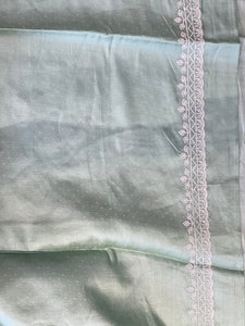 Point Embroidery Detailed Tussar Finish Saree | SUN345