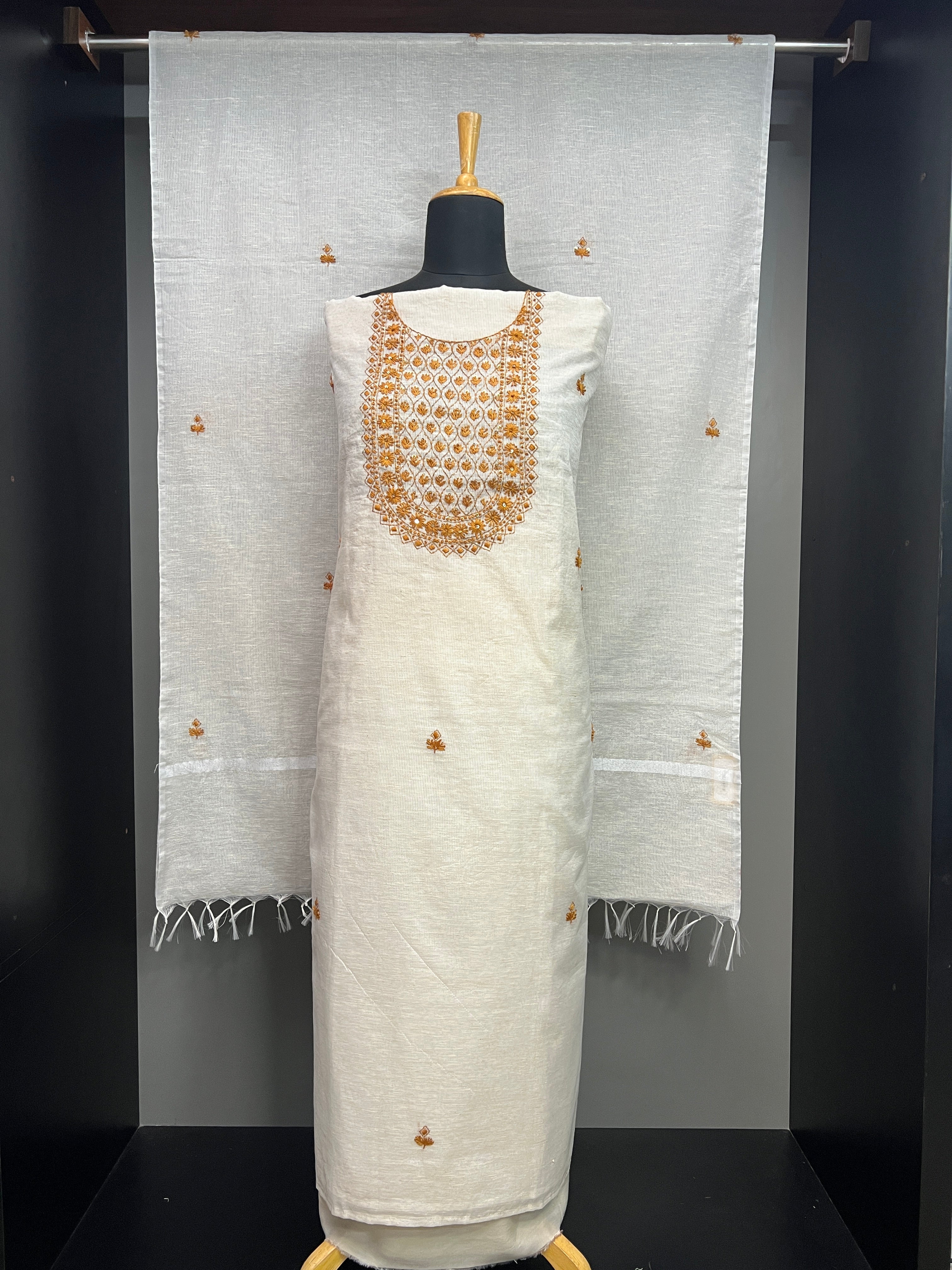 Hand Embroidery Detailed Kota Salwar Set | SGS178