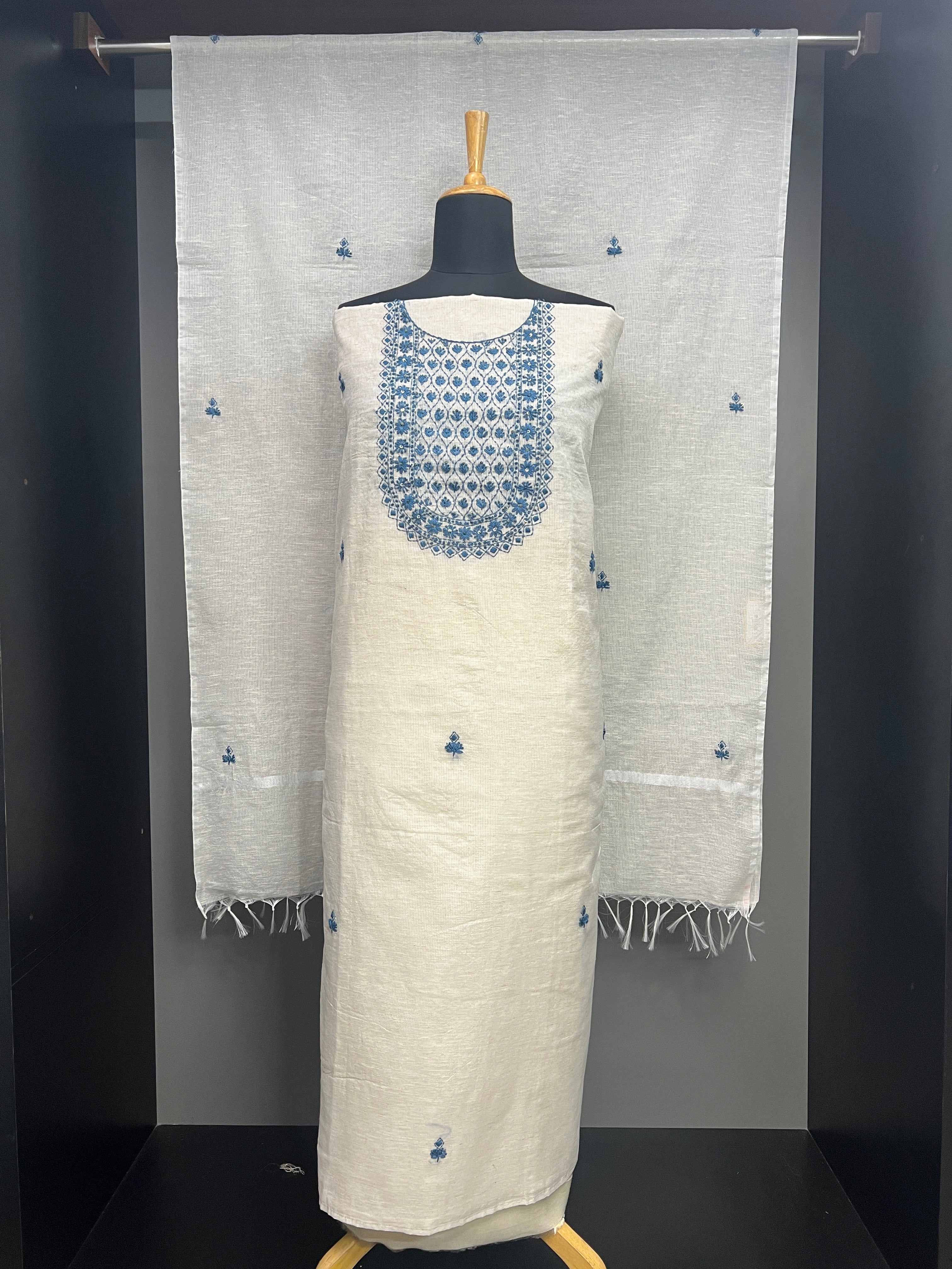 Hand Embroidery Detailed Kota Salwar Set | SGS177