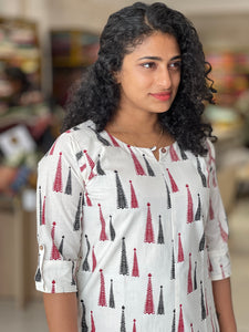 Printed Cotton Kurta | AJT117