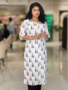 Printed Cotton Kurta | AJT117