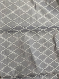 Machine Embroidery Geometric Patterned Tussar Finish Saree | SUN369
