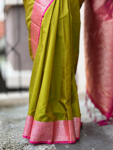 Double Shaded Semi Silk Saree | SKT117