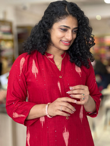 Block Printed Cotton Kurta | AJT103