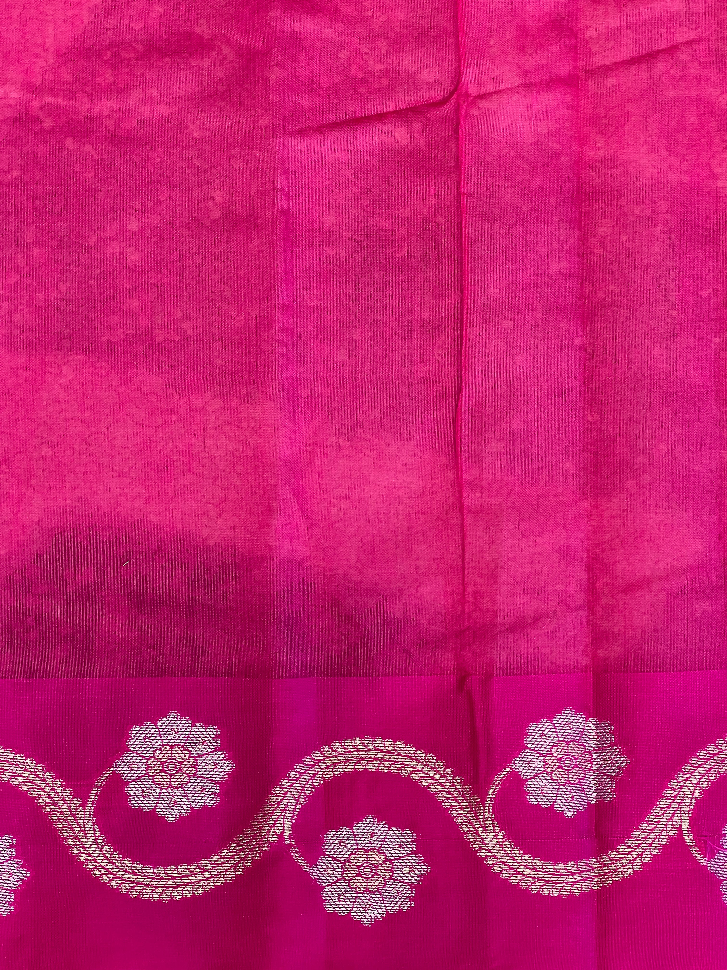 Silver and Golden Zari Detailed Cotton Silk Saree | YNG1020