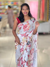 Printed Chinon Saree | SSN356