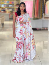 Printed Chinon Saree | SSN356