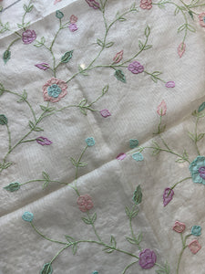 Embroidery Detailed Tussar Kota Saree | SBS972