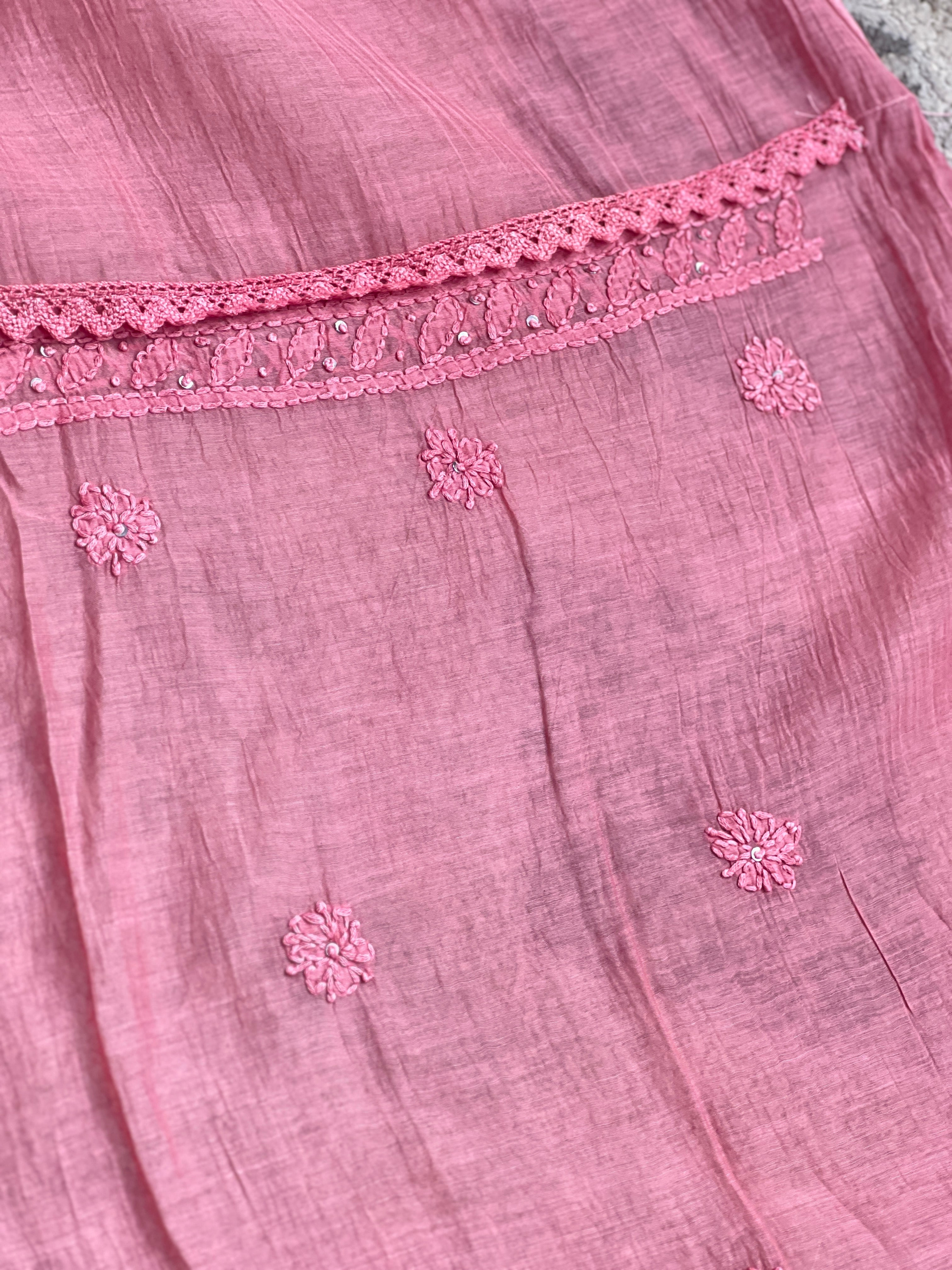 Chikankari Work Detailed Pure Cotton Saree | GMA182