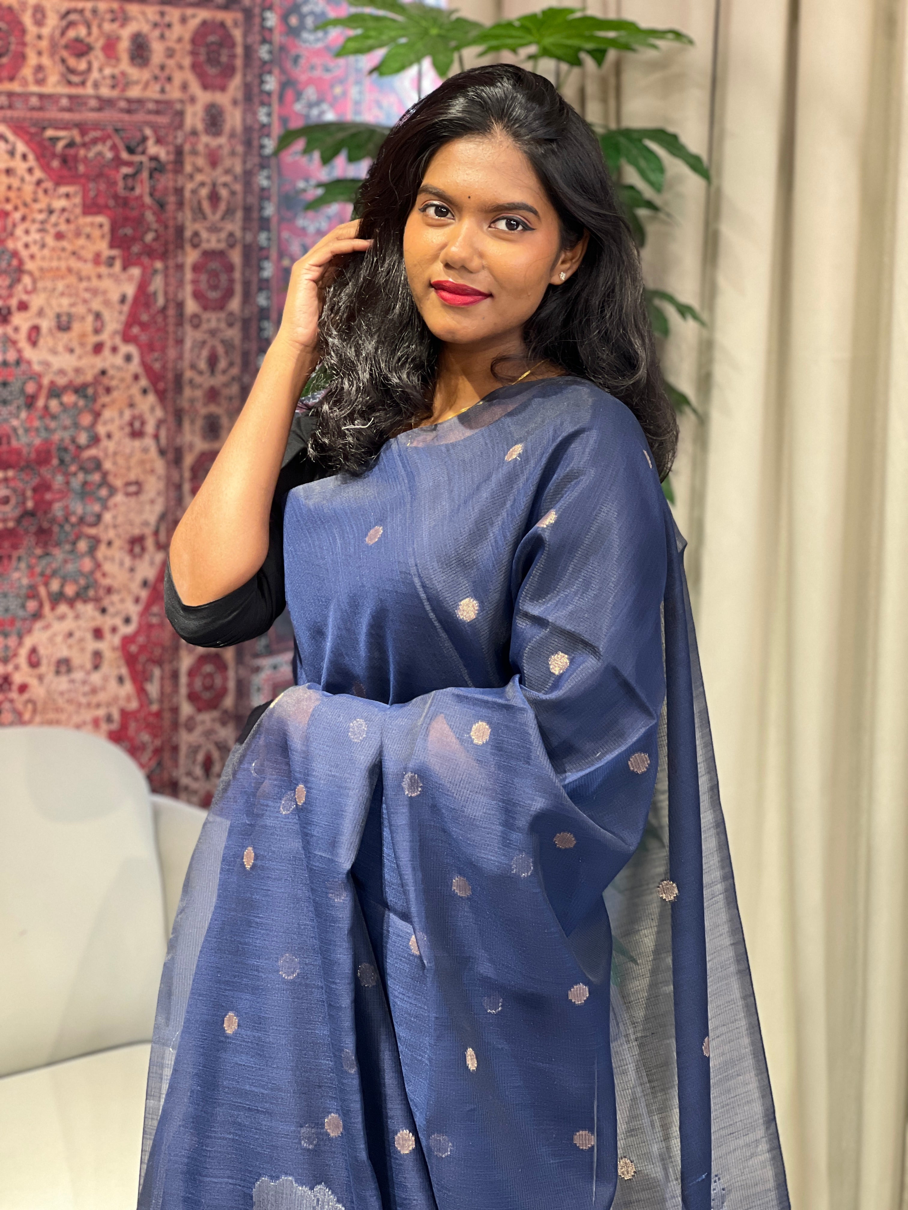 Zari Woven Semi Silk Saree | YNG1006