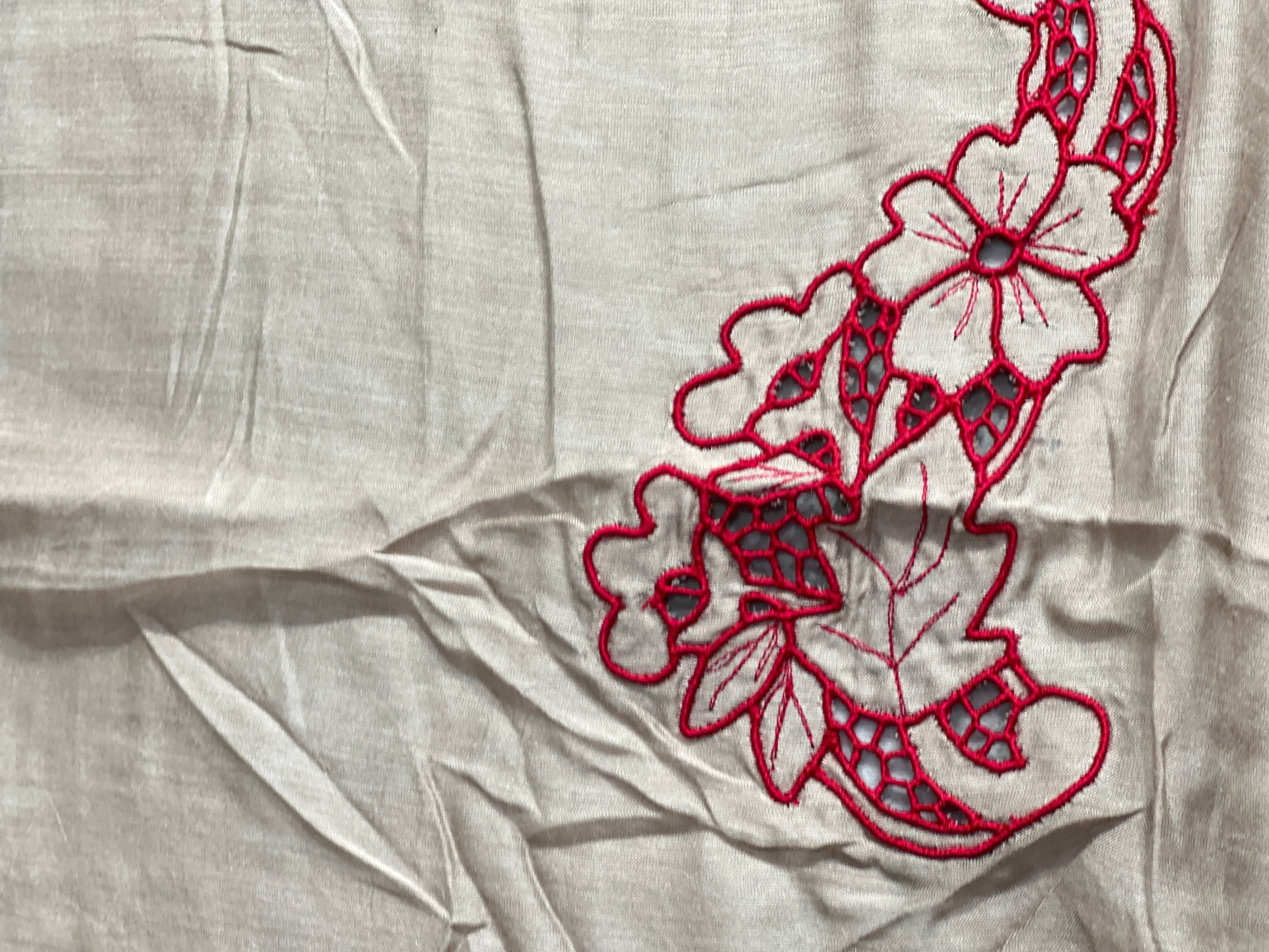 Twine Cut Work Embroidered Supernet Kota Saree | TC220