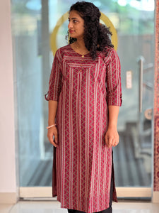 Printed Cotton Kurta | AJT119