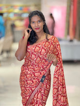 Printed Chinon Saree | SSN343