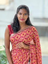 Printed Chinon Saree | SSN344