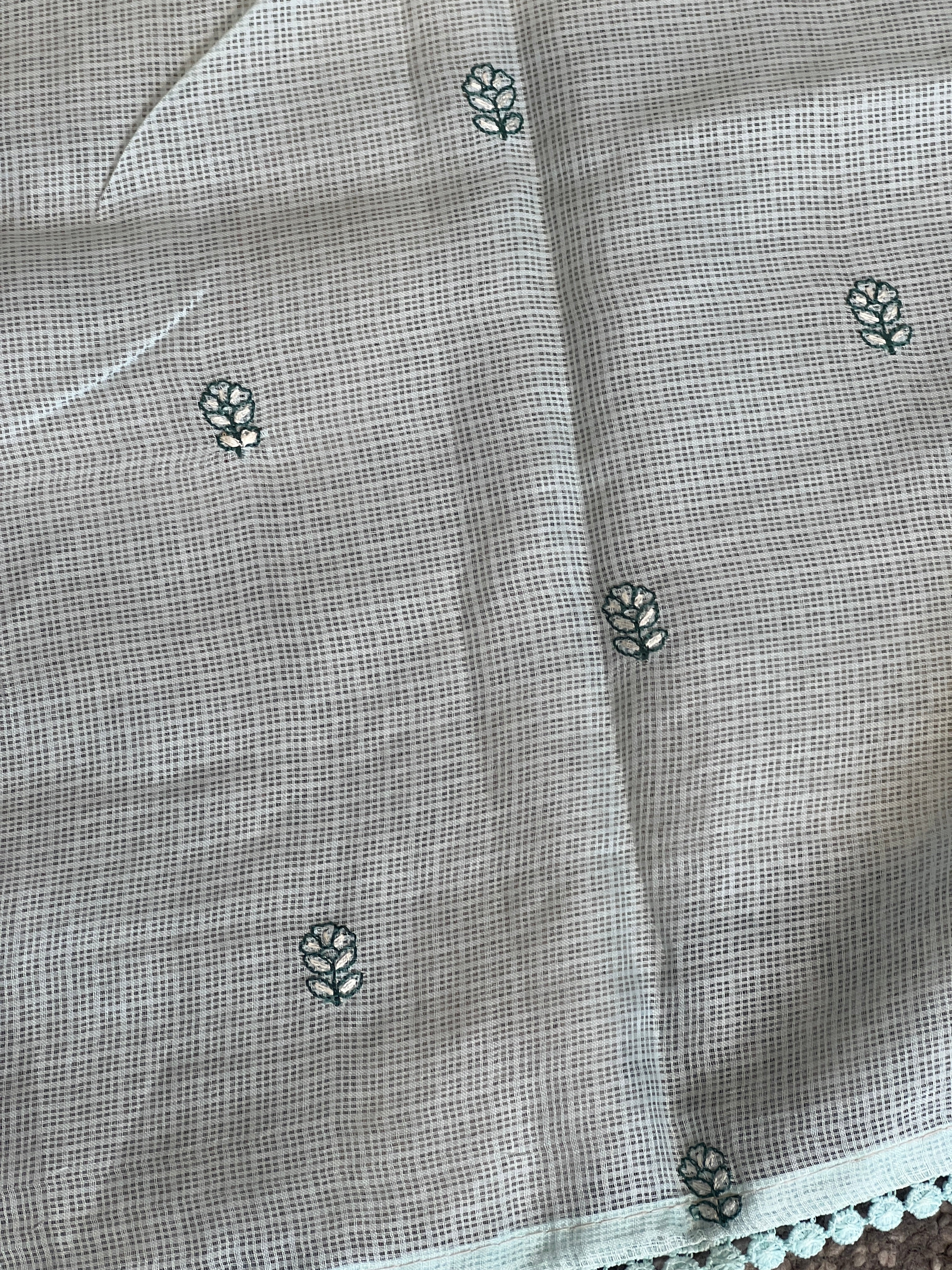 Machine Embroidery Silky Kota Saree | BLD1330