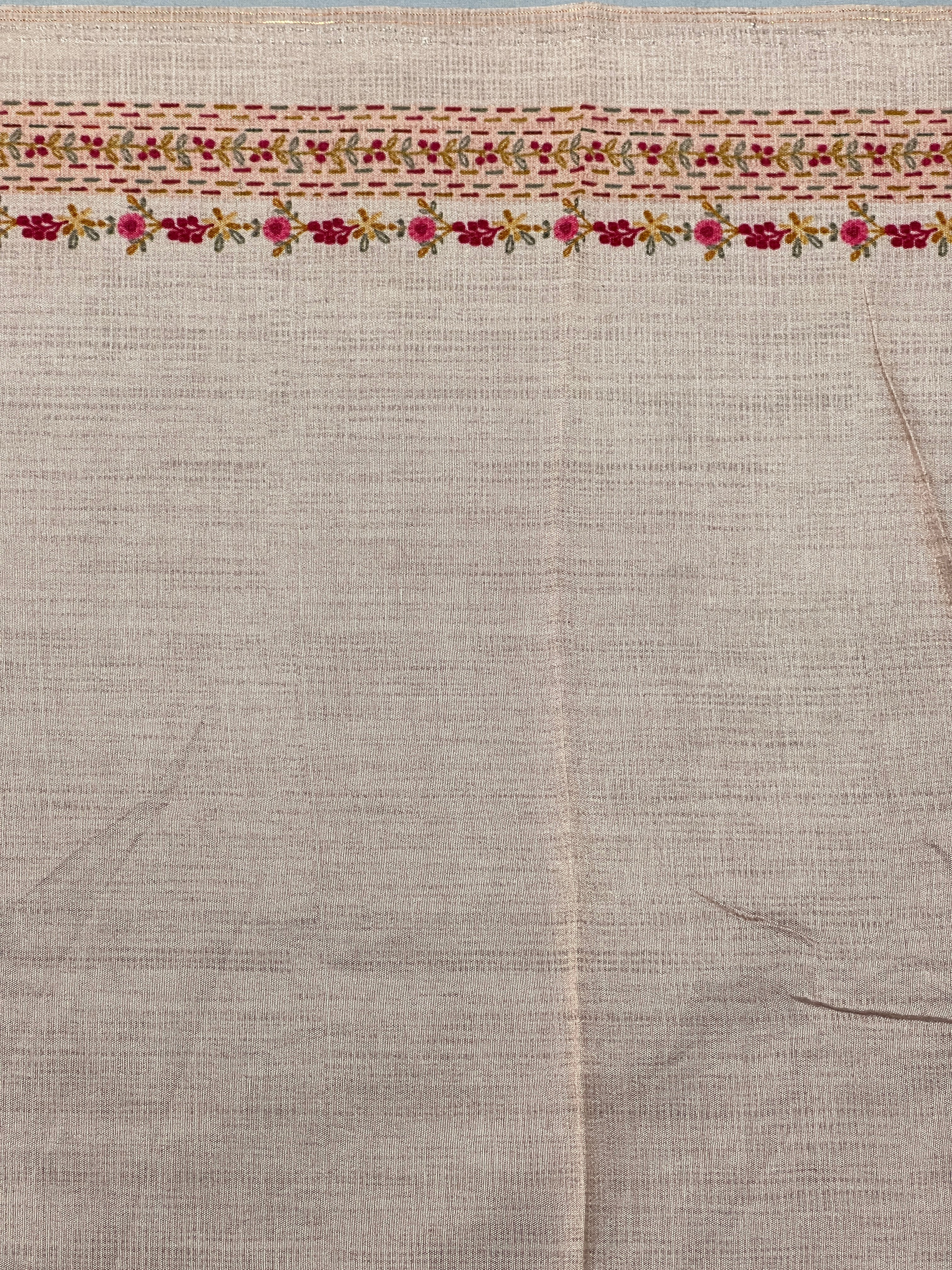 Floral Digital Printed Semi Tussar Saree | SSN348