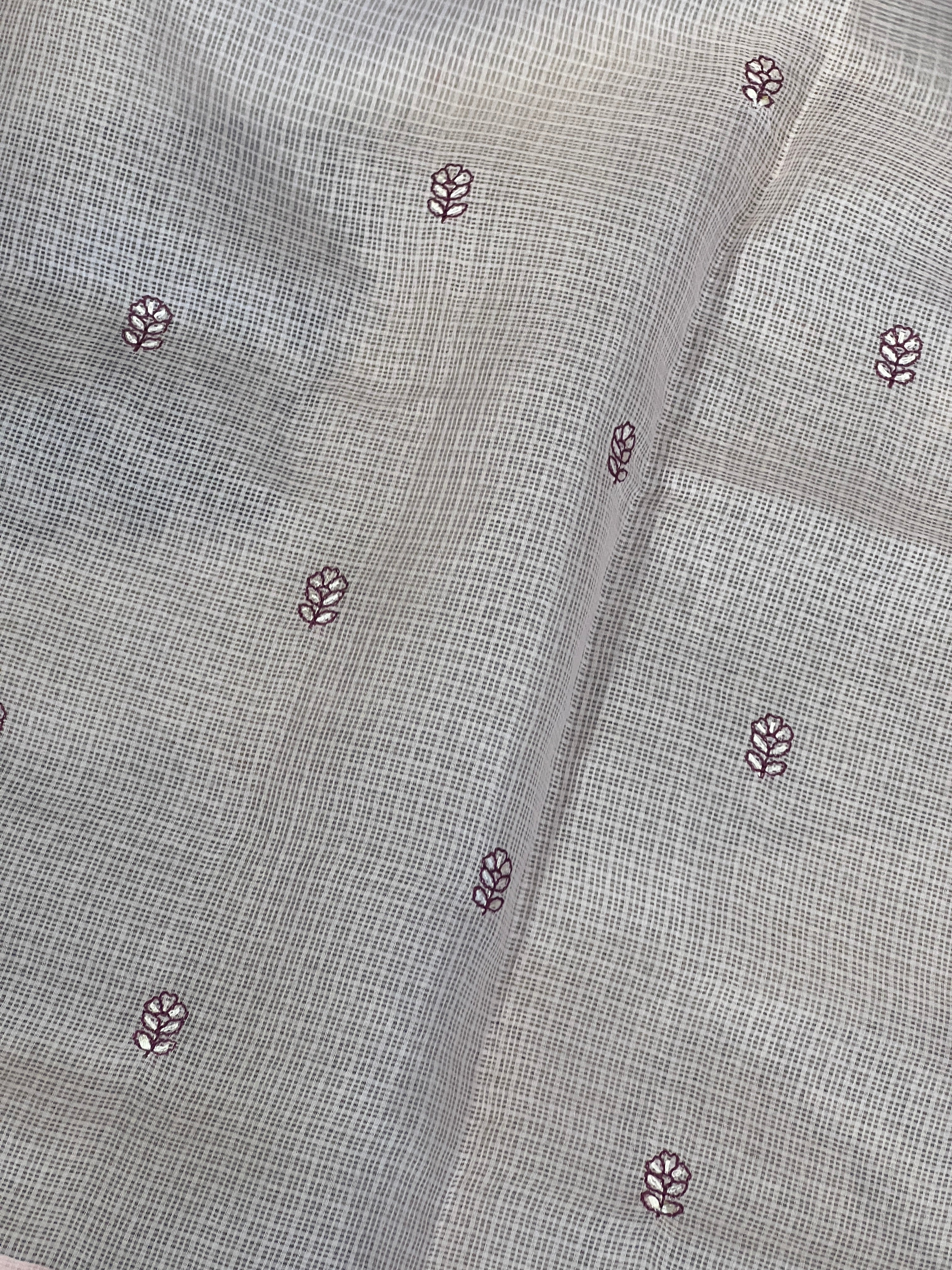 Machine Embroidery Silky Kota Saree | BLD1327