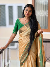 Contrast Border Semi Silk Saree  | SKT116