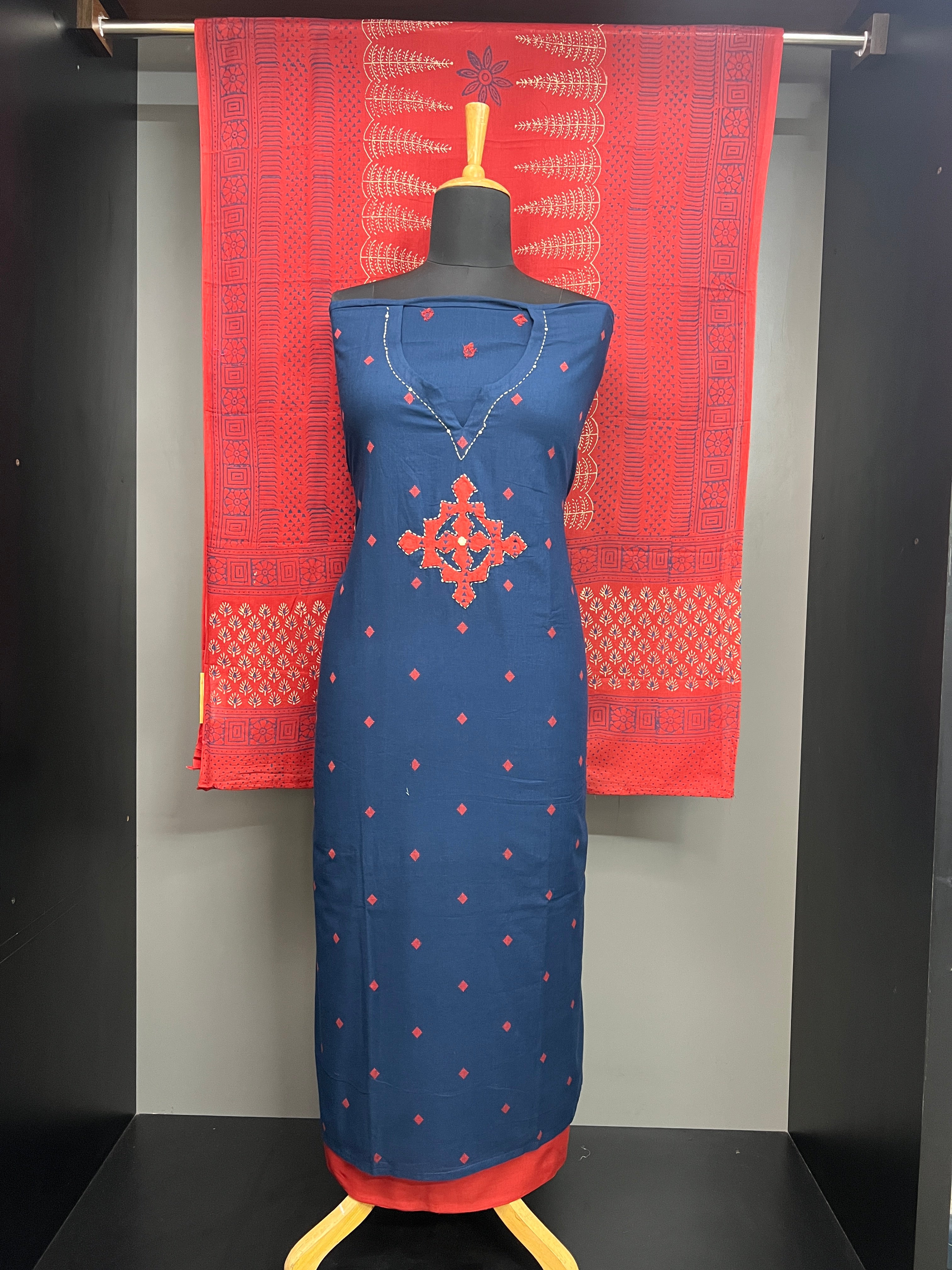 Thread Woven Cotton Salwar Set | SW2347